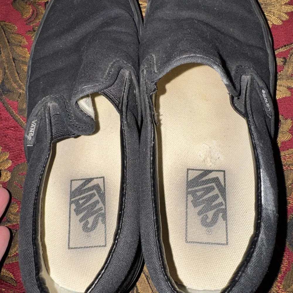 VANS CLASSIC SLIP-ON MEN'S  7 Women's 8.5 BLACK/BLACK